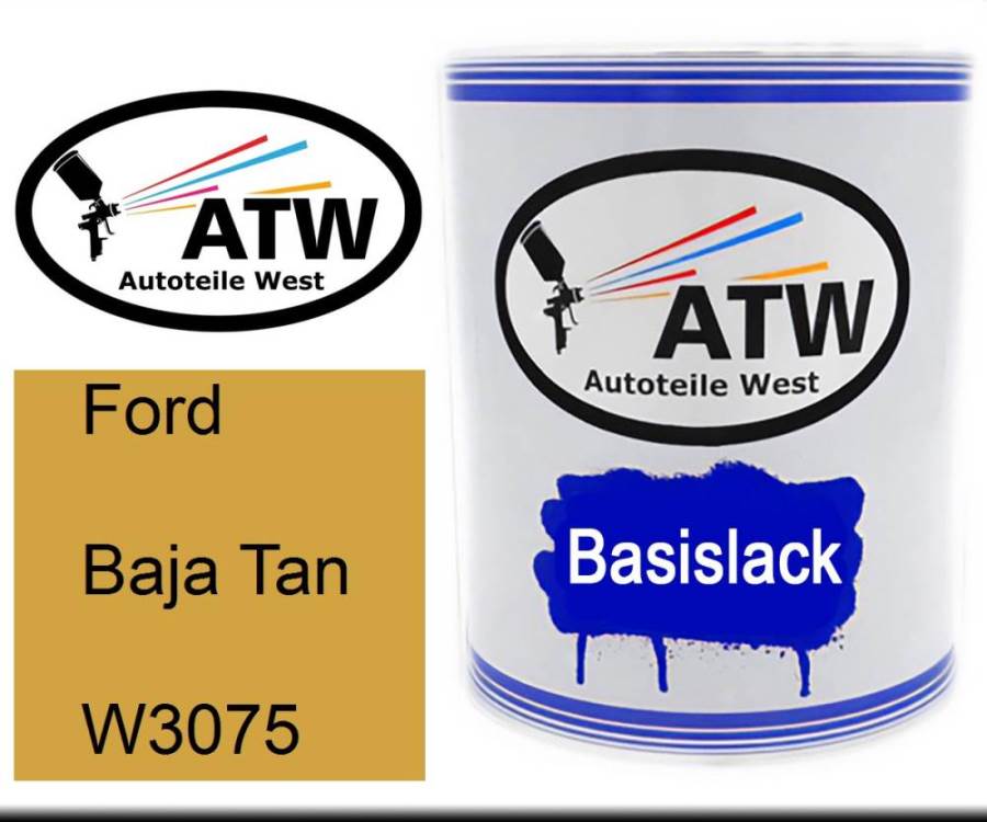 Ford, Baja Tan, W3075: 1L Lackdose, von ATW Autoteile West.